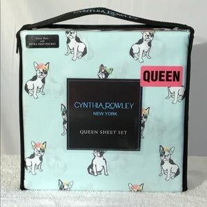 boston terrier sheet set